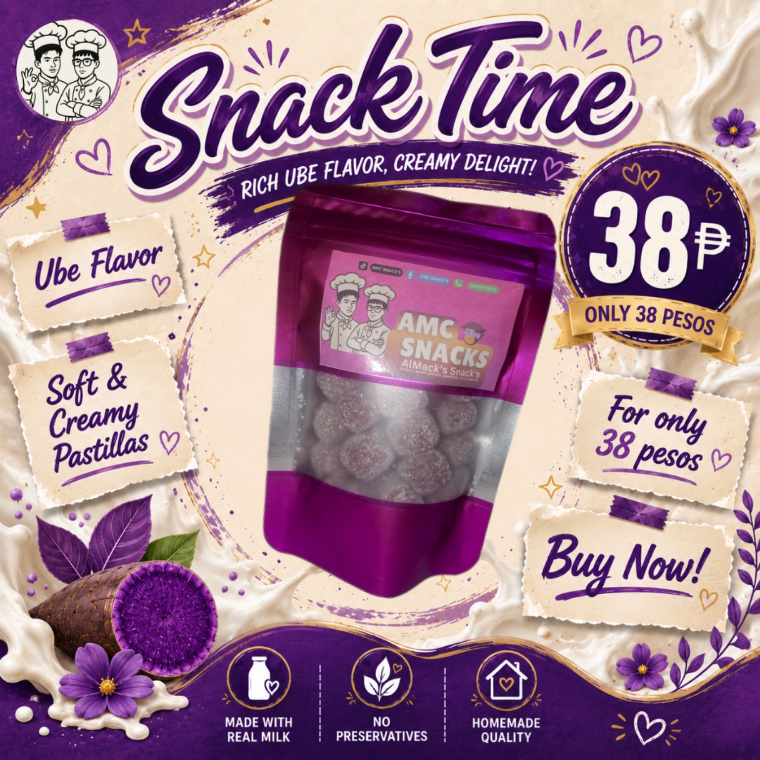 Ube Pastillas
